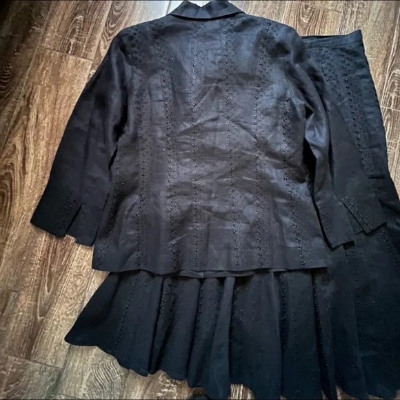 JSONG COLLECTION vintage 100% linen skirt set - Picture 6 of 16